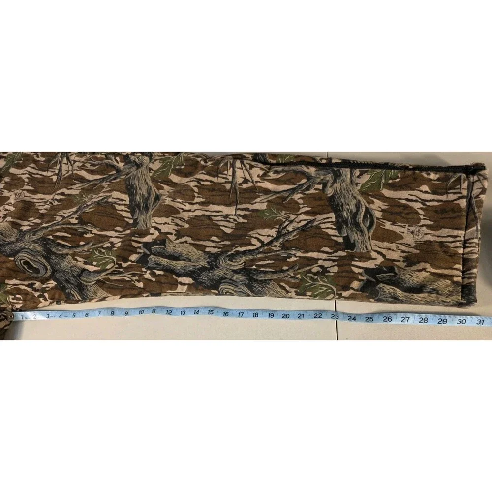 Vintage Mossy Oaks Overalls Mens XXL Brown Treestand Camo Bibs 0144 USA